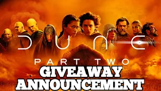 Dune Part Two 4K Digital Code GIVEAWAY ANNOUNCEMENT