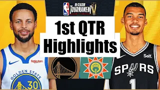 Warriors vs Spurs Full Highlights 1st QTR | Nov 24 | NBA In-Season TournamenT 2023