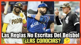 Las Famosas Reglas No Escritas Del Béisbol En Las Grandes Ligas MLB