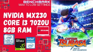 Captain Tsubasa Rise Of The New Champions MX230 | i3 7020u | 8GB RAM | Max to Low + Intel HD620