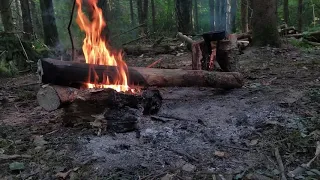 БУШКРАФТ ЛАГЕРЬ   УКРЫТИЕ С ПОТОЛКОМ, АВТОРСКИЙ СТОЛ, ПОДГОТОВКА К ПОСТРОЙКЕ ХИЖИНЫ ⁄ 2 ДНЯ В ЛЕСУ