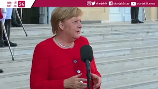 France's Macron and Germany's Merkel meet in Marseille