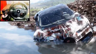 Abandoned Bugatti Chiron - Forza Horizon 5 (Steering Wheel + Shifter) Gameplay