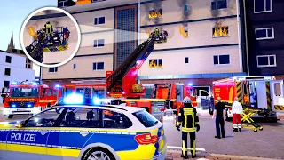 Экстренный вызов 112 - Немецкий пожарный реагирует на пожар в квартире!