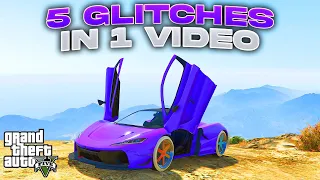 5 GTA Glitches In 1 Video  - The Best GTA 5 Glitches All In 1 Video