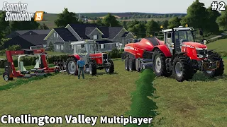 Baling & Wrapping Grass Bale, Making Clover Silage │Chellington Valley With Season│FS 19│Timelapse#2