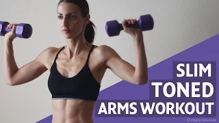 Sexy Toned Arm Workout For Women - Shoulders, Triceps & Biceps