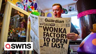 Willy Wonka superfan's collection includes exclusive merchandise from the new movie | SWNS