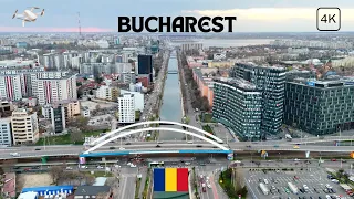 Bucharest Romania | 4K Drone Footage | Bulevardul Aviatorilor |  Raul Dambovita