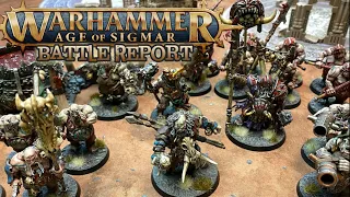 Warhammer: Age of Sigmar 3rd Ed Battle Report - Ogor Mawtribes vs. Lumineth Realm Lords