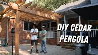 How to build a "STUNNING" Pergola in ONE Weekend!