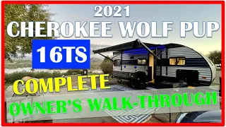 MY NEW CHEROKEE WOLF PUP 16TS TRAVEL TRAILER 🏕 🎉 - Full Tour