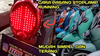 PASANG STOPLAMP RUNNING LED TERANG‼️LED STOPLAMP Running Motor