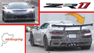 2025 Chevy Corvette ZR1 Prototype With Big Rear Wing Spied   Part 1