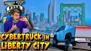 GTA 5 Liberty City Mod: Exploring in a Tesla Cybertruck | #GTA5RealLifeMod #GTA5 #GTA5Mods