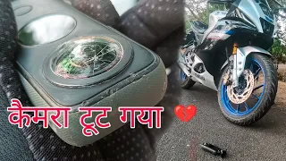 R15M live Accident😯 Camera Bhi Toot Gya 💔...