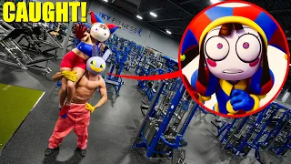 I CAUGHT POMNI AND JAX BEING SUS AT THE GYM IN REAL LIFE! (DIGITAL CIRCUS MOVIE)