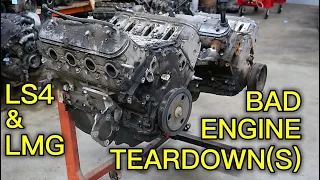 Tearing Down TWO Bad GM 5.3's!  A Double Feature! Two Similar Engines, Two Different Failures!