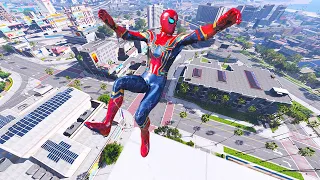 GTA 5 IRON SPIDERMAN Ragdolls Crashes & Fails Part 02 (Euphoria Physics)