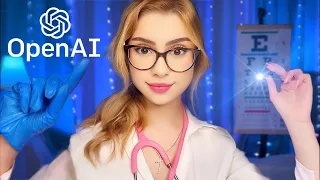 ASMR Cranial Nerve Exam BUT CHATGPT Writes the SCRIPT (It's RANDOM)👀 Ear, Eye, AI ASMR For Sleep 😴