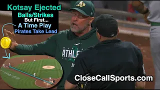 E89 - Mark Kotsay Ejected Arguing Visconti's Strike Zone After McCutchen's Heads Up Play for PIT Run