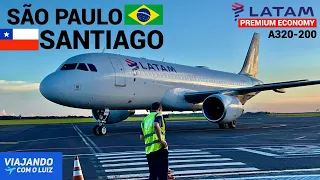 VOANDO NA PREMIUM ECONOMY INTERNACIONAL DA LATAM - SÃO PAULO X SANTIAGO