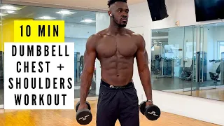 10 MIN DUMBBELL CHEST AND SHOULDERS WORKOUT