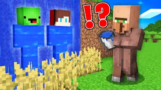 JJ and Mikey Surived 100 Days as WATER in Minecraft - Maizen