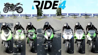 Top 10 Fastest Kawasaki Superbikes Modified Top Speed Battle Ride 4