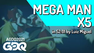 Mega Man X5 by Luiz Miguel in 52:01 - Awesome Games Done Quick 2021 Online
