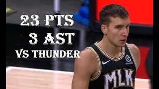 Bogdan Bogdanovic 23 Pts 3 Ast Oklahoma City Thunder vs Atlanta Hawks HIGHLIGHTS