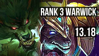 WARWICK vs NASUS (TOP) | Rank 3 Warwick, 12/2/10, 500+ games, Dominating | NA Grandmaster | 13.18