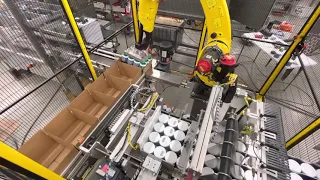 Hamrick Packaging Systems - Compact Robotic Case Packing with a FANUC M-20iD/25