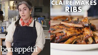 Claire Makes Best-Ever Barbecued Ribs | From the Test Kitchen | Bon Appétit