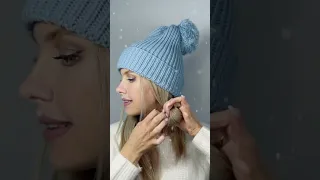 Winter Hat Hairstyle ☃️ #winterhathairstyle #hairstyletutorial #winterhairstyle