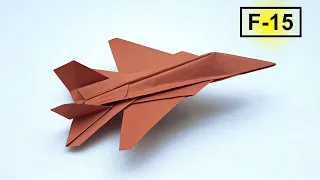 How To Make F-15 Fighter Jet Aircraft Model Form Paper | Paper Toy Jet Plane Making Tutorial