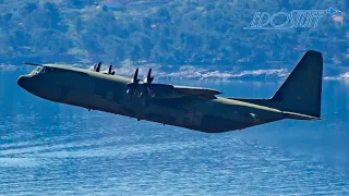 Lockheed Martin C-130J Hercules - Royal Air Force - Amazing Hill View Takeoff!