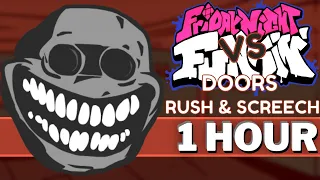 DOORS - FNF 1 HOUR Songs (VS DOORS Rush & Screech (Roblox DOORS 1 to 100) FNF Mod Music OST Song)