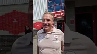 Watch as Crawley Town players head off to Wembley