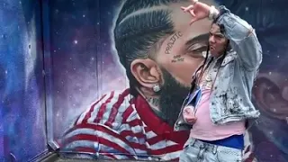 6ix9ine pays Respect to Nipsey Hussle! Pulls up at his Mural in LA