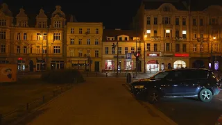 Poland, Bydgoszcz, night walk