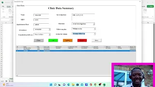 Clinic Management App using Microsoft Excel