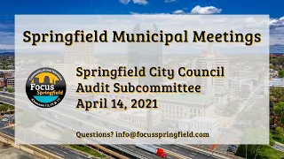 Springfield City Council 4/14/21 Audit Subcommittee