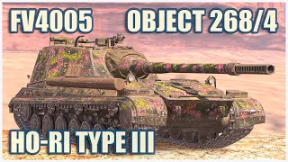 FV4005, Object 268/4 & Ho-Ri Type III • WoT Blitz Gameplay