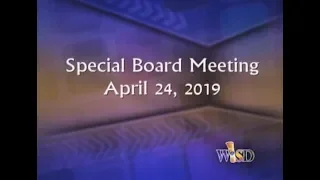 Weslaco ISD Special Board Meeting (April 24, 2019)