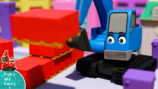 Yes, Yes! Your Friend Needs a Help! - DIGLEY AND DAZEY | Construction Truck Songs/Cartoons for Kids