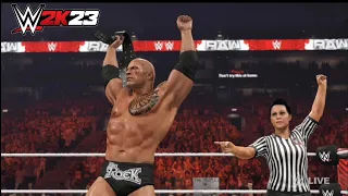 WWE 2K23 - The Rock Vs “Stone Cold” Steve Austin |Raw Match|