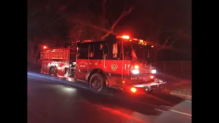 Engine and Truck respond to apartment fire