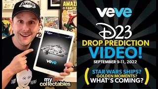 DISNEY D23 Veve Predictions! More GOLDEN MOMENTS? Star Wars Ships? Indiana Jones?