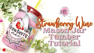 Stainless Steel Mason Jar Summer Tumbler Tutorial | CamiPaige Boutique Crafting Tutorials